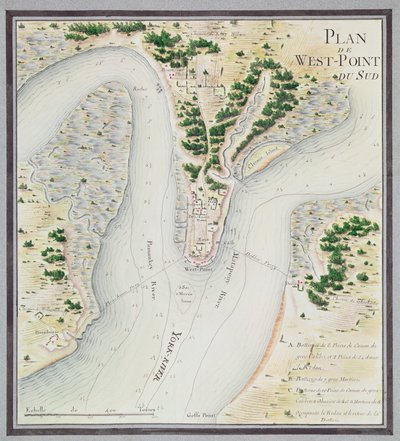 Map of South West-Point, Virginia by F. Dubourg